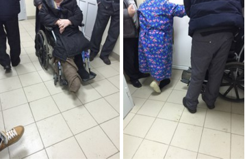 Узкий проход не дал колясочнице в оренбургском травмпункте попасть в туалет