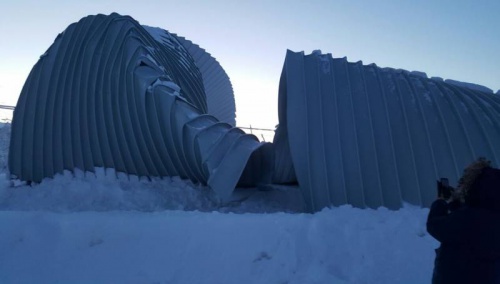 В Якутии рухнул спортзал-долгострой